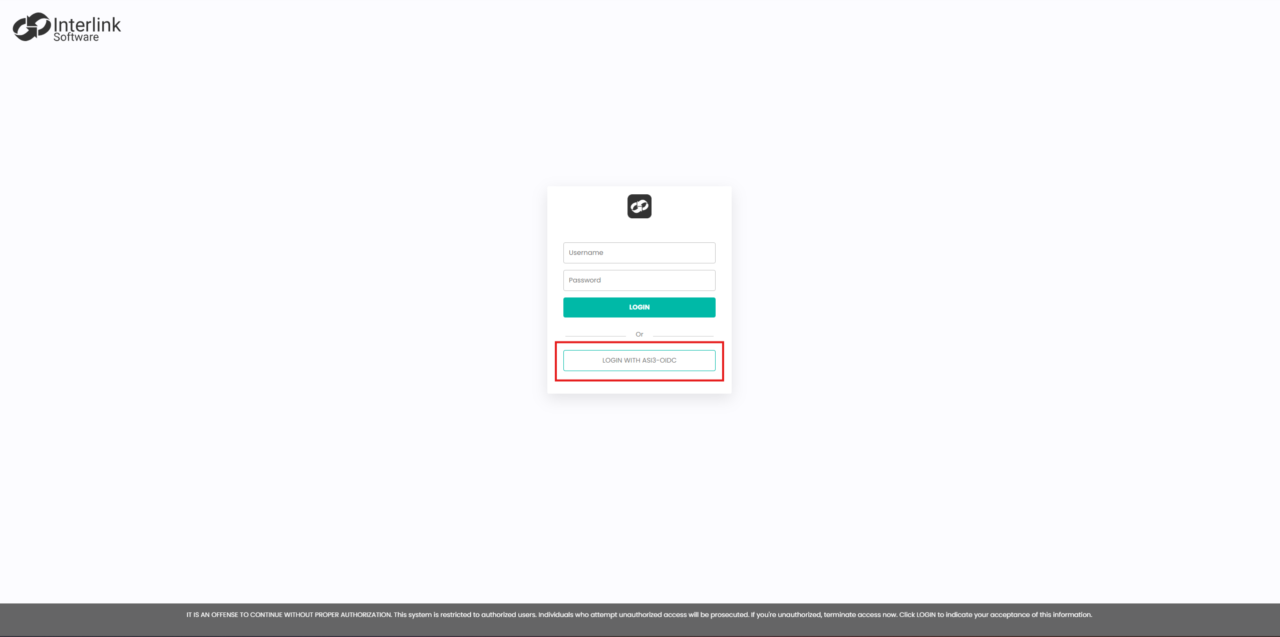 ASI 3 - Login Page with OIDC option