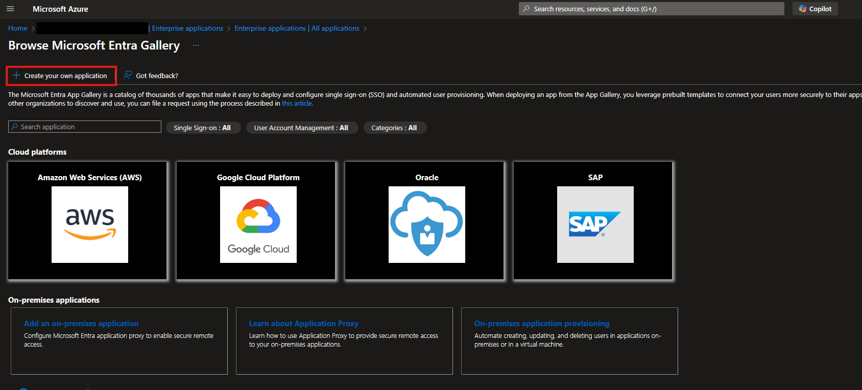 Create your own Enterprise Application