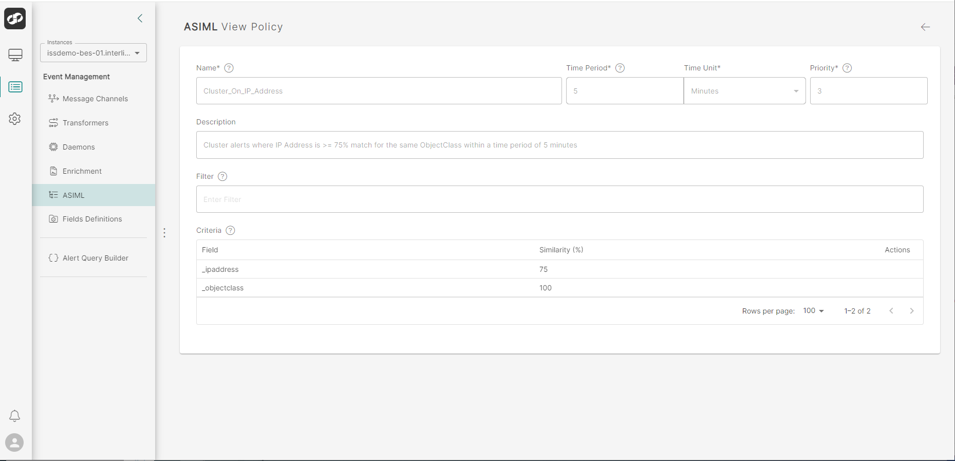 ASIML Policy | Details Page