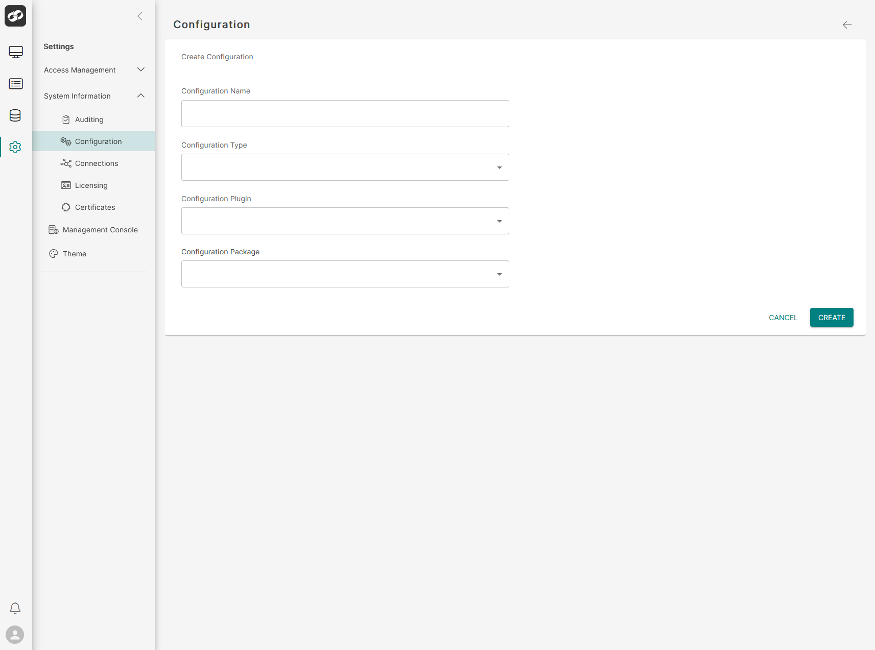 Configuration Page